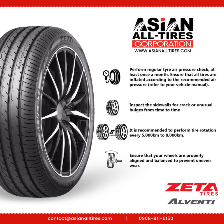 Read more about the article Alventi Zeta Tires, take care of your tires!